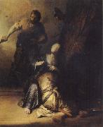 REMBRANDT Harmenszoon van Rijn Samson Betrayed by Delilah oil painting artist